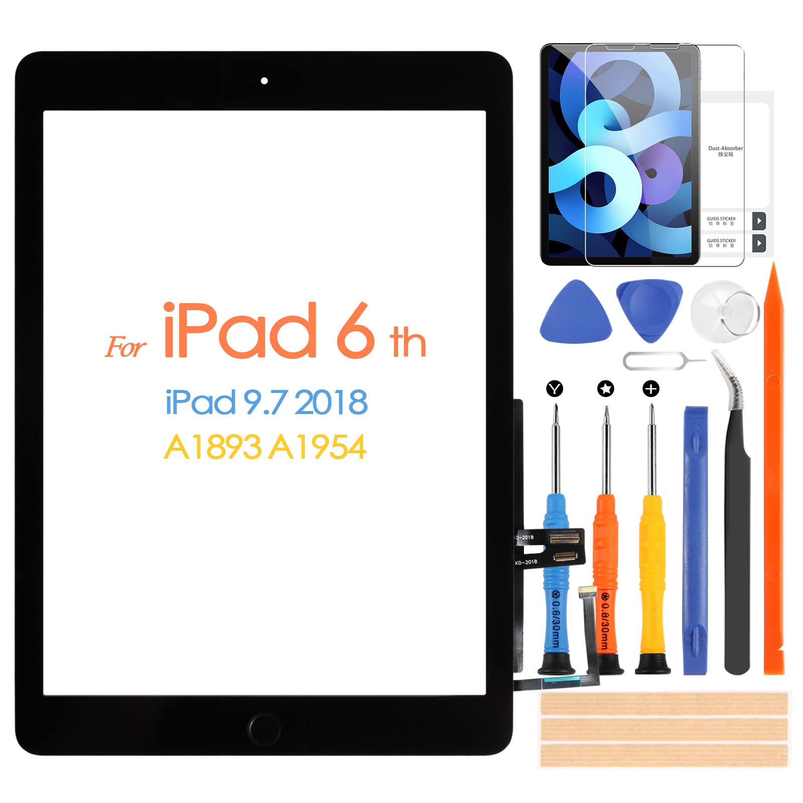 Amazon.com: ARSSLY Digitizer for iPad 6 6th Gen 2018 9.7